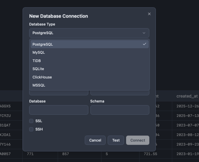 Connection setup